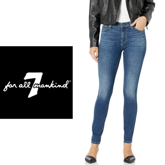 7 For All Mankind Gwenevere Skinny Jeans - Size 29 - Picture 1 of 8